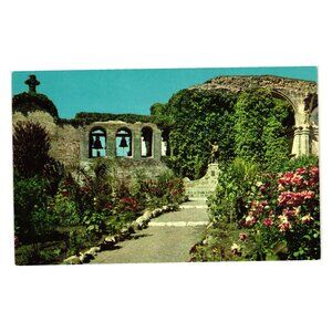 Vintage Mission San Juan Capistrano Postcard California Great Stone Church 1776